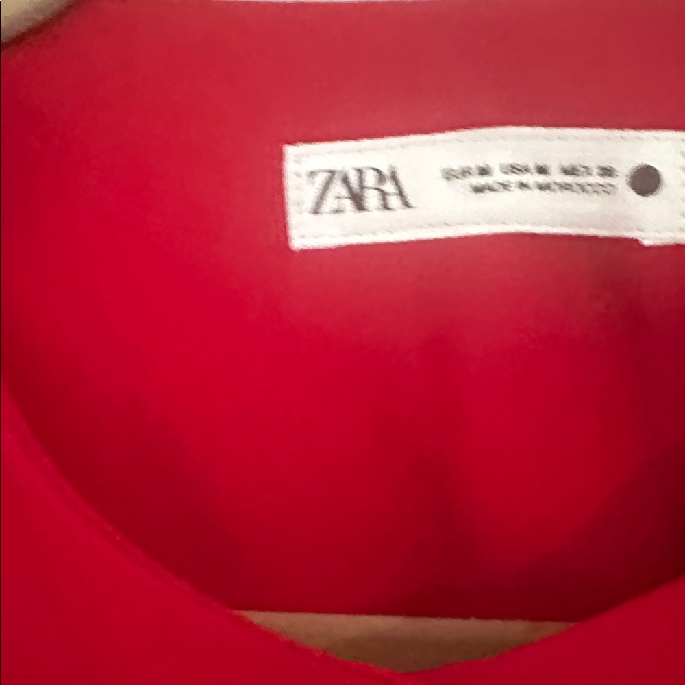 Zara Women's Vibrant Red Blazer - Picture 2 of 5